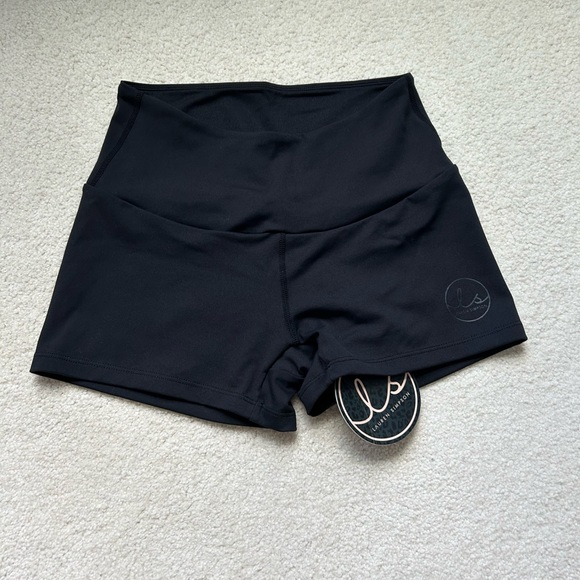 Ryderwear Pants - Ryderwear Animal scrunch Bum Black High-Waisted Shorts